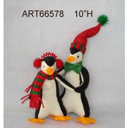 Wholesale Christmas Decoration Gift 10"H Penguin Family