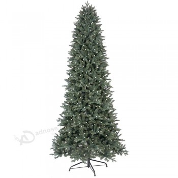 Vente en gros 9 pi.Juste coupé le sapin de tremble de luxe arbre de Noël artificiel avec 700 choix de couleur a mené des lumières(MY100.080.00)