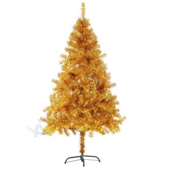 批发新设计人造150厘米金色圣诞树