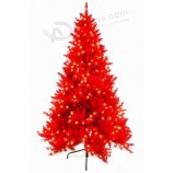 Wholesale Beautiful Design Pre-Lit Red Christmas Tree