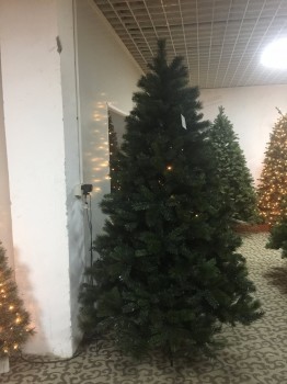 Venta al por mayor consejos de pvc árbol de navidad grande con luces led(Azul oscuro)