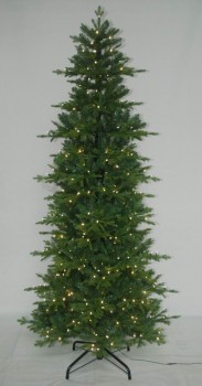 árbol de navidad artificial realista al por mayor con la decoración llevada multi del color de la secuencia de la luz(7Abt)