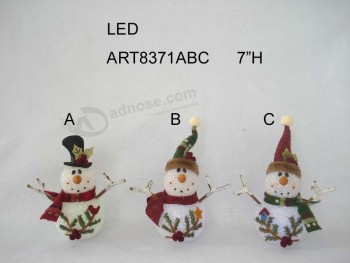 卸売クリスマスライトエヴァ雪だるまの家の装飾ライト、3asst