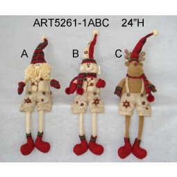 Wholesale Dangle Legged Christmas Decoration Figurine Toy