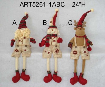 All'ingrosso penzolare giocattolo di figurine decorazione di Natale con le gambe