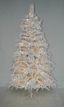 árbol de navidad artificial realista al por mayor con la decoración llevada multi del color de la secuencia de la luz(AT2025)