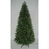 Wholesale PE Realist Artificial Christmas Tree with String light Multi Color LED Decoration (AT2117)