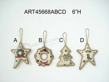 Wholesale Christmas Holiday Tree Decoration Ornaments-4asst.