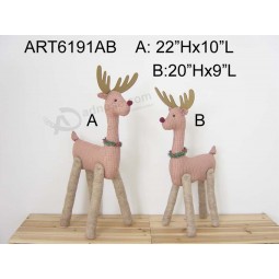 Wholesale Christmas Holiday Fabric Reindeer Home Decoration