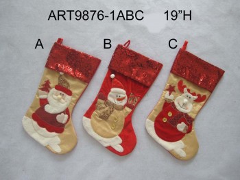 Groothandel sparkle christmas stocking-Kerstdecoratie