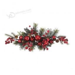 Wholesale 30inch Artificial Christmas Decoration Swag with Stunning Apple and Cherry (MY205.445.00)
