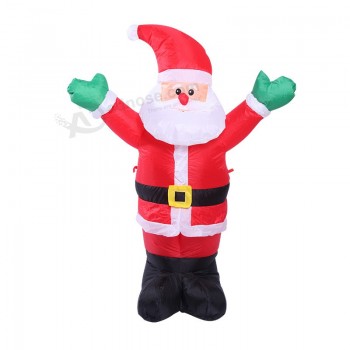 Wholesale Giant Fabric Inflatable Santa Claus for Family Garden with high quality