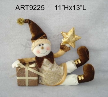 Cadeau de bonhomme de neige joyeux Noël vacances en gros avec cadeau et étoile