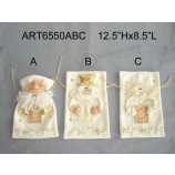 卸売クリスマスgiftbagと手刺繍、3asst-クリスマスの装飾