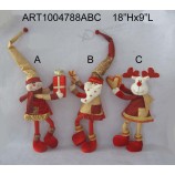 Groothandel staande kerst speelgoed met geschenken, 3 asst