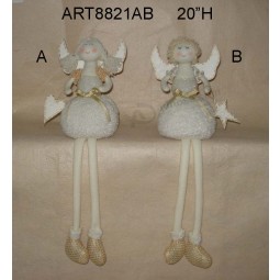 All'ingrosso dangle legged holiday decoration angel-2assorted