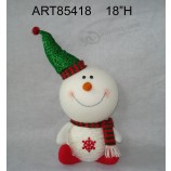 Wholesale 18"H Yarn Ball Body Christmas Snowman Decoration