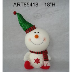 Wholesale 18"H Yarn Ball Body Christmas Snowman Decoration