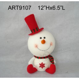 Custom 12"Hx6.5"L Yarn Ball Body Snowman Decoration Doll