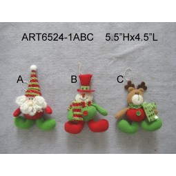 Wholesale Santa Snowman Christmas Tree Decoration Ornaments-2asst