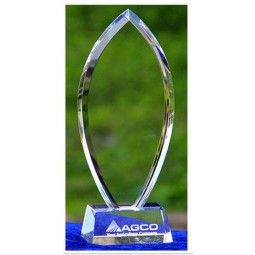 Trofeos de resina personalizados de alta-Trofeo de cristal creativo del modelo del trofeo del premio de la taza de cristal del grado