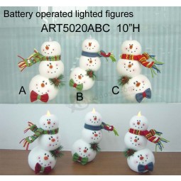 Wholesale Lighting Stacking up Snowman Head LED Christmas Decoration