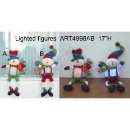 Wholesale Lighted up Christmas Snowman Christmas Lights-2asst