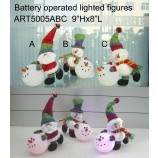 卸売サンタと雪だるまの照明ボール、3 asst-クリスマスライト