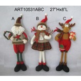 卸売サンタスノーマントナカイクリスマス装飾玩具