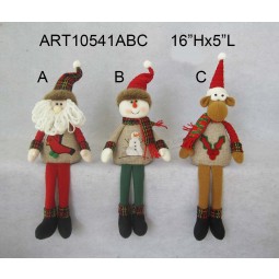Wholesale Santa Snowman Reindeer Self Sitter Christmas Decoration Gift