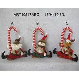 Wholesale Candy Cane Christmas Home Decoration with Wood Base