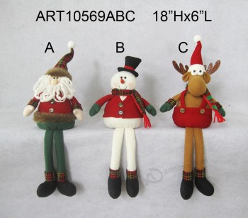 Vente en gros santa snowman renne décoration de Noël autositter