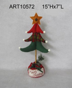 Wholesale Christmas Greeting Home Decoratin Fabric Tree