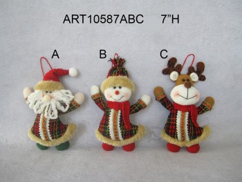 Wholesale Santa Snowman Reindeer Christmas Tree Ornaments