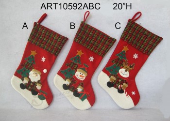 Groothandel kerst huisdecoratie santa sneeuwpop rendier kous