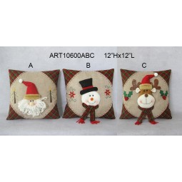 批发圣诞快乐圣诞老人雪人驯鹿家庭装饰枕头
