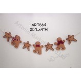 Wholesale Fleece Christmas Party Decoration Garland Gingerbread