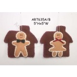 Wholesale Fleece House Gingerbreads Souvenir, 2 Asst