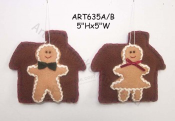 도매 양털 집 gingerbreads 기념품, 2 asst