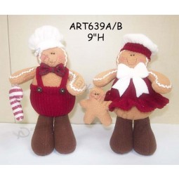 Wholesale Holiday Standing Decoration Ginger Toys-2asst.