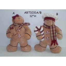 Wholesale Standing Gingerbread and Baby, 2 Asst-Christmas Decoration