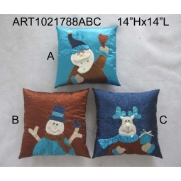 Wholesale Santa, Snowman and Moose Christma Decoration Pillow-3asst