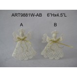 En gros blanc crochet ange noël décoration décoration-2asst