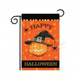 New Custom Pumpkin Halloween Weatherproof Decoration Garden Flag 30*45cm Wind weather fade resistant indoor outdoor use