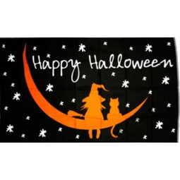 Happy Halloween Moonlit night Flag 3ft x 5ft Polyester Banner Flying 150* 90cm Custom flag outdoor