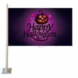 Wholesale customized hot Outdoor Promotion Custom Halloween Car Flag with high quality and any size