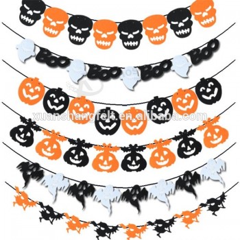 пользовательский логотип Хэллоуин флаг счастливый Хэллоуин бантинг флаг декоративный баннер