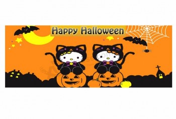 AangepaSte flexibele gebruikte vinylbanner digitaal gedrukte gelukkige Halloween-banner voor verkoop