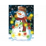 Happy Snowman Christmas Home Flag Garden Flag (M-NF06F11027) christmas decorations with high quality and any size