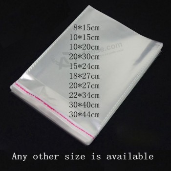 Customized OPP plastic bag in adhesive strip for food package
